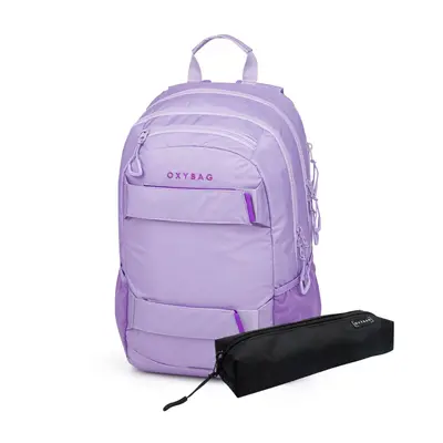 Studentský batoh + etue OXY Sport Violet