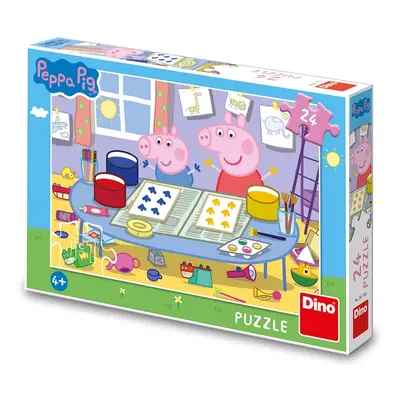 Puzzle 24 Peppa Pig Výtvarník