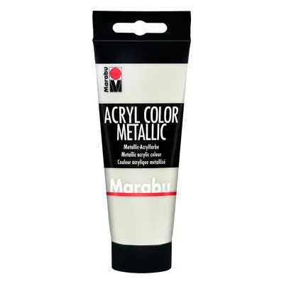 Marabu Acryl Color akrylová barva - bílá metalická 100 ml