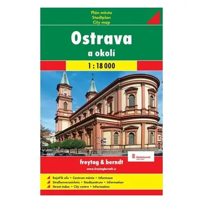 Ostrava mapa 1:18 000