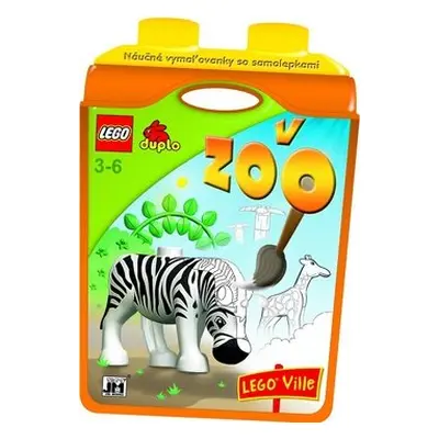 Náučné vymaľovánky so samolepkami V ZOO LEGO