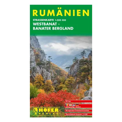 Rumunsko (Pohoří Západní Banát-Banát) 1:200 000 / automapa