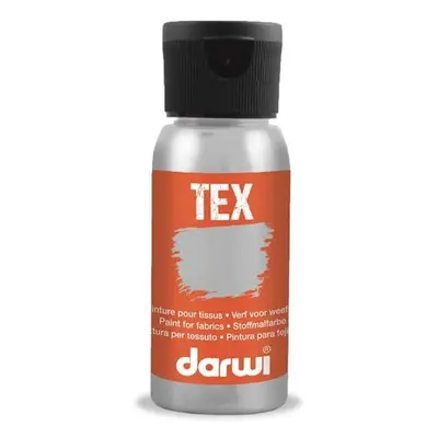 DARWI TEX barva na textil - Metalická stříbrná 50 ml