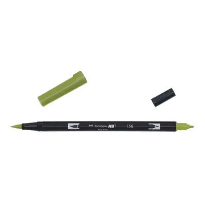 Tombow Oboustranný štětcový fix ABT - dark olive