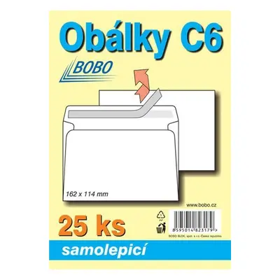 Obálky C6 samolepicí (bal. 25ks)