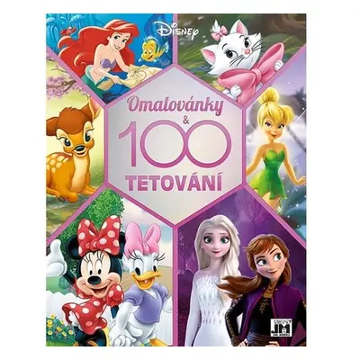 Disney holky - Omalovánky a 100 tetování