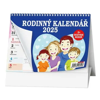 Rodinný kalendář 2025 - stolní kalendář