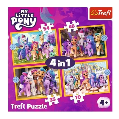 Puzzle My Little Pony: Seznamte se s poníky 4v1 (35,48,54,70 dílků)