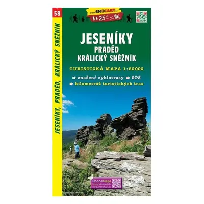 SC 058 Jeseníky, Praděd, Kralický Sněžník 1:50 000