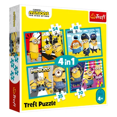 Trefl Puzzle Mimoni 4v1 (35,48,54,70 dílků) - Trefl