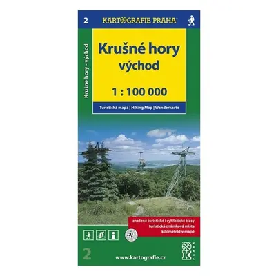 1:100T ( 2)-Krušné hory - VÝCHOD (turistická mapa)