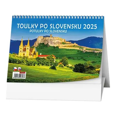 Toulky po Slovensku 2025 - stolní kalendář