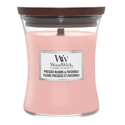 WoodWick Pressed Blooms & Patchouli svíčka váza 275g