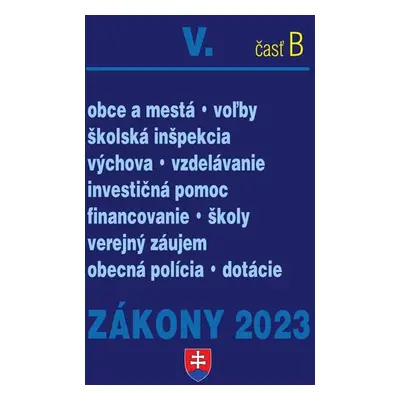 Zákony 2023 V. časť B