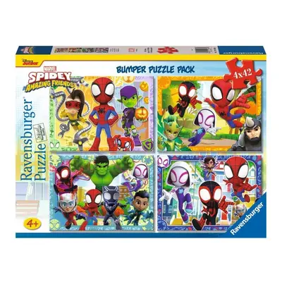 Puzzle Spidey a jeho úžasní přátelé 4x42 dílků