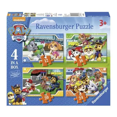 Puzzle Tlapková Patrola 4v1 (12,16,20,24 dílků)