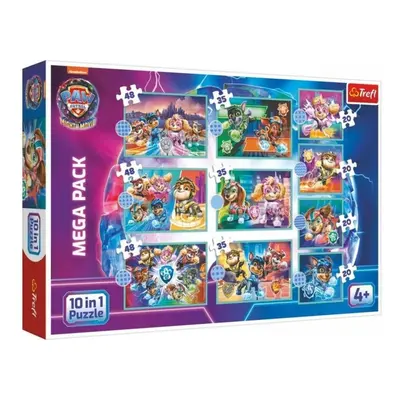 Puzzle Tlapková patrola ve velkofilmu MEGA PACK 10v1