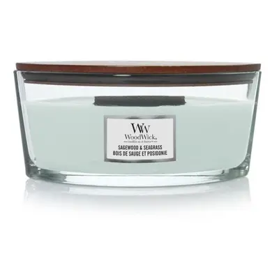 WoodWick Sagewood & Seagrass svíčka 453,6g / loď