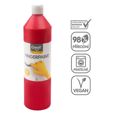 Creall prstová barva, 750 ml, červená