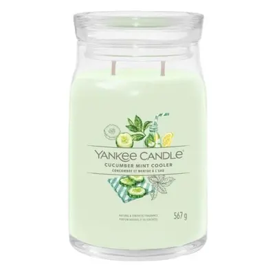 YANKEE CANDLE Cucumber Mint Cooler svíčka 567g / 2 knoty (Signature velký)