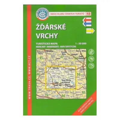 Žďárské vrchy 1:50 000/KČT 48 Turistická mapa