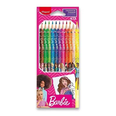 Maped Bezdřevé pastelky Barbie 12ks