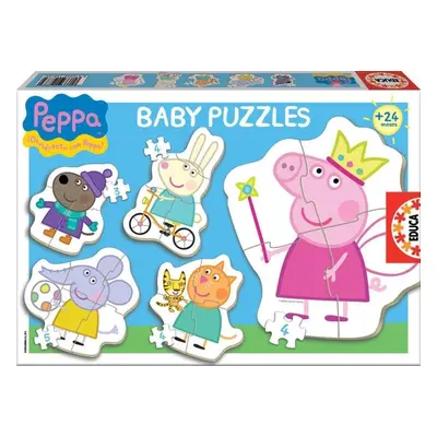 Trefl Puzzle Baby Prasátko Peppa 5v1 (3-5 dílků)