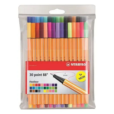 Popisovač STABILO point liner 88 sada 30 ks v PVC pouzdru