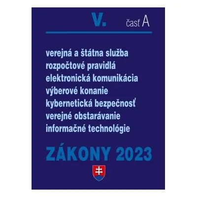 Zákony V-A/2023 – verejná správa