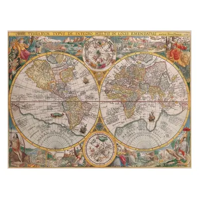 Puzzle Historická mapa 1500 dílků