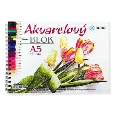 Akvarelový blok A5 20 listů