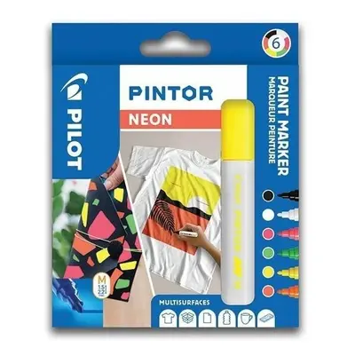 PILOT Pintor Medium Sada akrylových popisovačů 1,5-2,2mm - Neon 6 ks