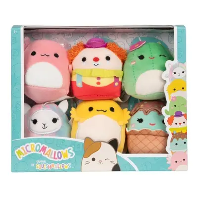 Squishmallows Micromallows 6-Pack Axolotl, Klaun, Lamo-pegakorn, Kaktus, Agama, Cupcake 6 cm