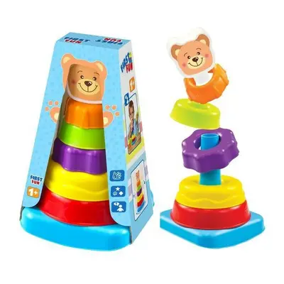 Stavebnice pyramida medvídek - Mochtoys