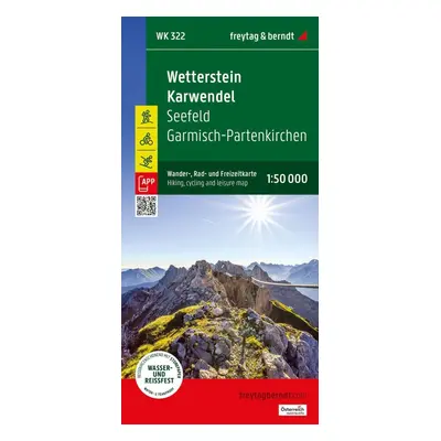 Wetterstein - Karwendel 1:50 000 / turistická, cyklistická a rekreační mapa