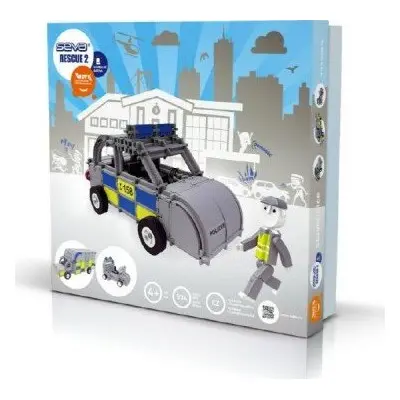 Stavebnice SEVA RESCUE 2 (policie) plast 534ks v krabici 35x33x8cm