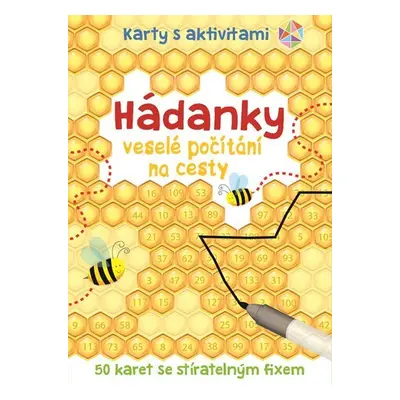 Hádanky veselé počítání na cesty - Krabička + fix + 50 karet