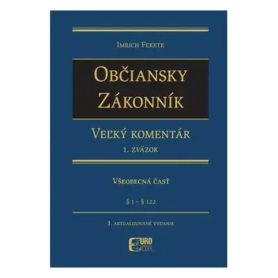 Občiansky zákonník Všeobecná časť - Imrich Fekete