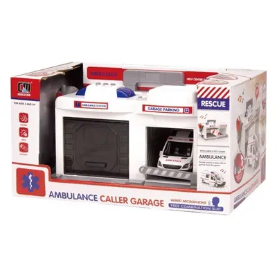 Ambulance hrací set – garáž - Alltoys