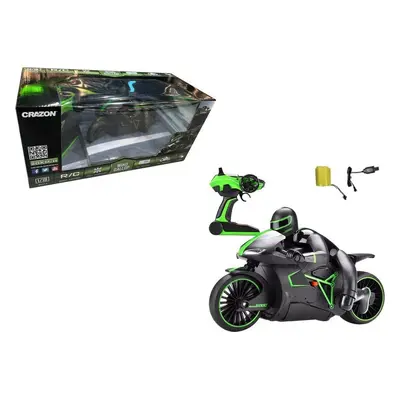 RC motorka 2.4G zelené - Alltoys