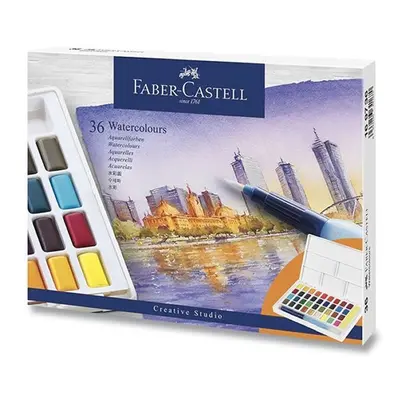 Faber - Castell Vodové barvy s paletou 36 ks