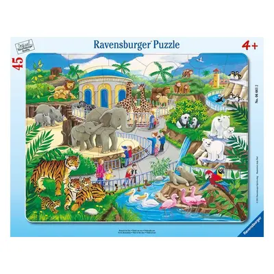 Puzzle Návštěva ZOO 45 dílků