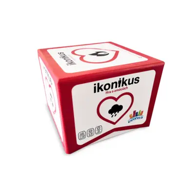 Ikonikus - Hra o emocích společenská hra v krabičce 10x10x7,5cm