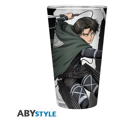 Attack on Titan Sklenice 400 ml - Levi