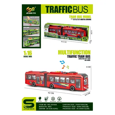 Trolejbus červený 1:16 - Alltoys