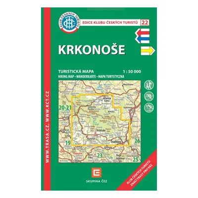 KČT 22 Krkonoše 1:50T Turistická mapa, 12. vydání