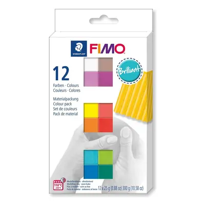 FIMO Soft sada 12 barev x 25 g - brilliant