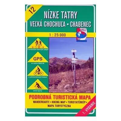 Nízke Tatry Veľká Chochuľa Chabenec 1:25 000