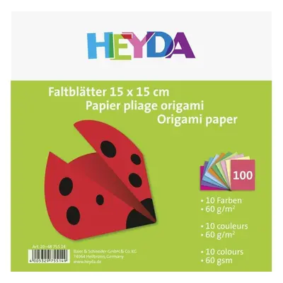 HEYDA Papíry na origami 15 x 15 cm ( 100 ks )