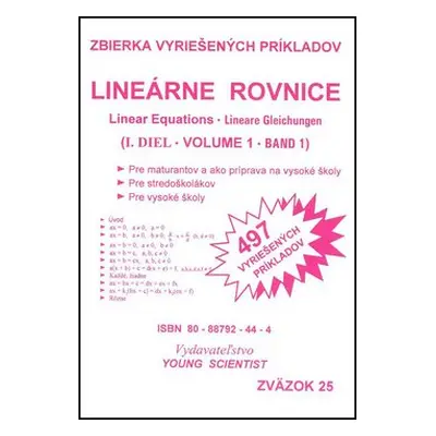 Lineárne rovnice I.diel - Marián Olejár